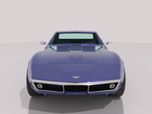 chevrolet corvette c3 - 1968 3D Model
