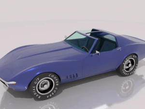 chevrolet corvette c3 - 1968 3D Model