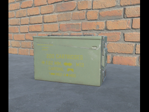 ammo box pbr game ready 3D मॉडल