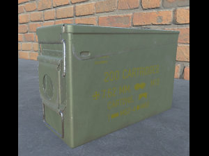 ammo box pbr game ready 3D मॉडल