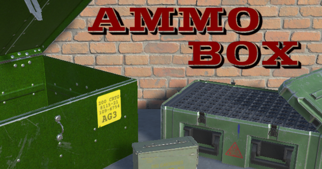 ammo box pbr game ready 3D मॉडल .c4d .max .obj .3ds .fbx .stl .blend 