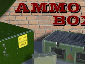 ammo box pbr game ready 3D Model