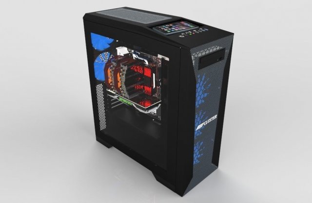 Cluster PC Case Modèle 3D .c4d .max .obj .3ds .fbx .stl .blend 