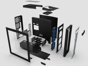 Cluster PC Case 3D Model
