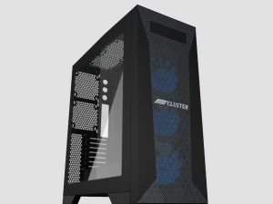 Cluster PC Case 3D Model