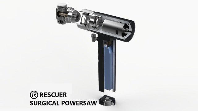 Rescuer Surgical Powersaw 3D मॉडल .c4d .max .obj .3ds .fbx .stl .blend