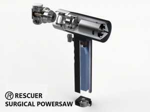Rescuer Surgical Powersaw 3D Model