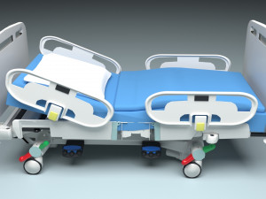Intensive Care Bed 4K 3D-Modell