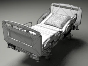 Intensive Care Bed 4K 3D Model