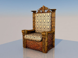 King Throne 3D Model