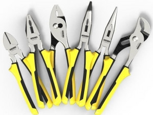 Pliers Set - 6 Pieces 3D Model