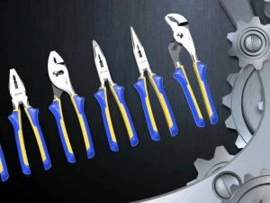 Pliers Set - 6 Pieces 3D Model