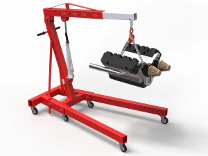 折りたたみエンジン クレーン 4K 3Dモデル