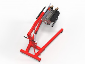 Folding Engine Crane 4K Model 3D