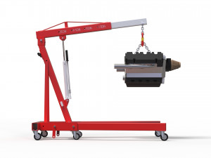 Folding Engine Crane 4K Model 3D