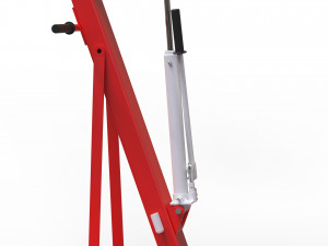 Folding Engine Crane 4K Model 3D