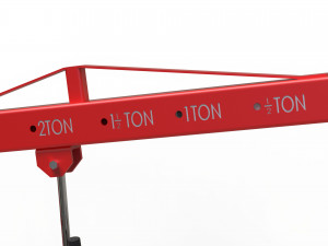Folding Engine Crane 4K Model 3D