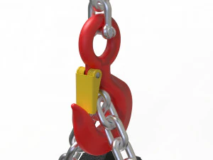 折りたたみエンジン クレーン 4K 3Dモデル