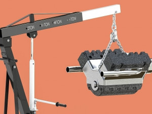 Folding Engine Crane 4K Model 3D