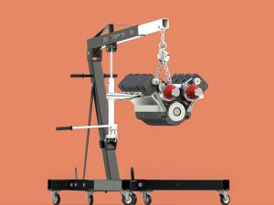 Folding Engine Crane 4K Model 3D