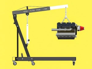 折りたたみエンジン クレーン 4K 3Dモデル