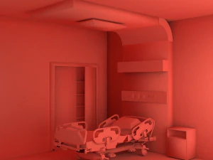 Hospital Room 3D Model