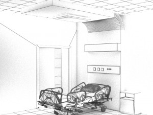 Hospital Room 3D Model
