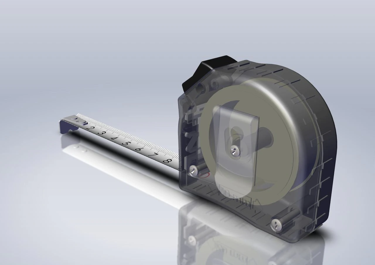 Tape Measure 3D Model .c4d .max .obj .3ds .fbx .stl .blend 