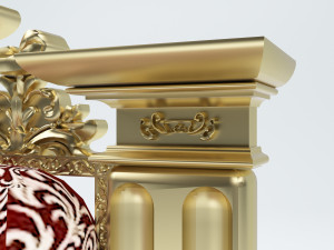King Throne 4K Modello 3D