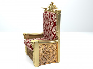 King Throne 4K Modello 3D