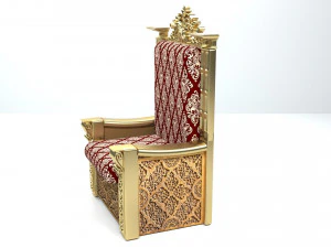 King Throne 4K 3D Model
