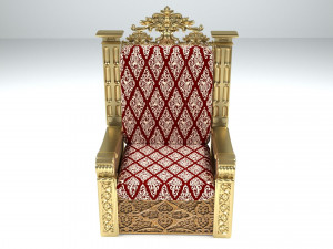 King Throne 4K Modello 3D