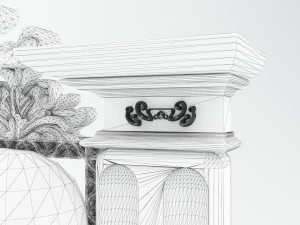 King Throne 4K Modello 3D