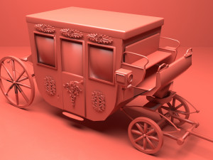 VIP Horse Carriage Model 3D