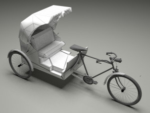 Bike Rickshaw 6 3D Model