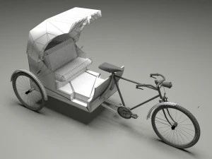 Bike Rickshaw 6 3D Model