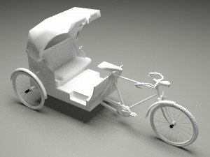 Bike Rickshaw 6 3D Model