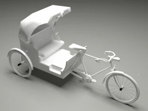 Bike Rickshaw 6 3D Model