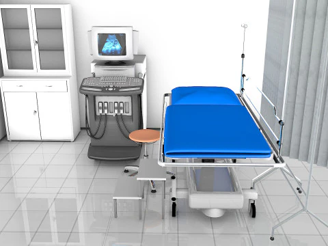 Ultraschallraum 3D Modell