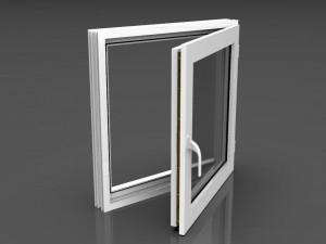 PVC Window 3D Model