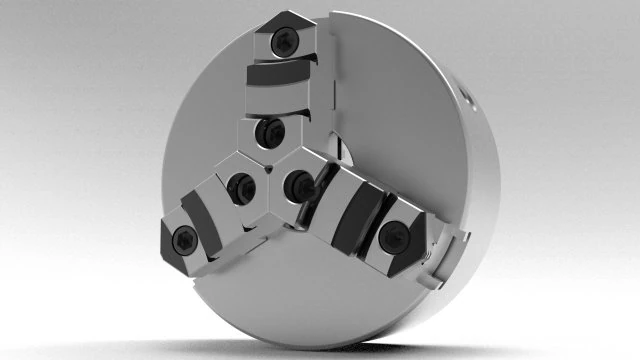 Lathe Chuck 3D Model .c4d .max .obj .3ds .fbx .stl .blend 