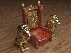 King Throne 3 - 4K 3D-Modell