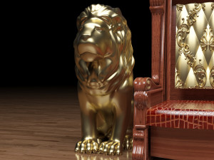 King Throne 3 - 4K 3D-Modell