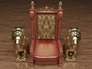 King Throne 3 - 4K 3D-Modell