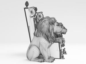 King Throne 3 - 4K 3D-Modell