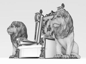King Throne 3 - 4K 3D-Modell