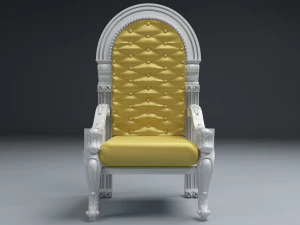 King Throne 4 - 4K 3D Model
