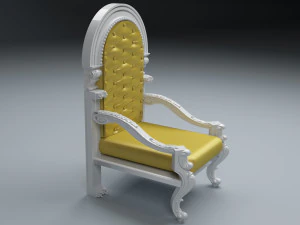 King Throne 4 - 4K 3D Model