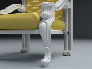 King Throne 4 - 4K 3D Model