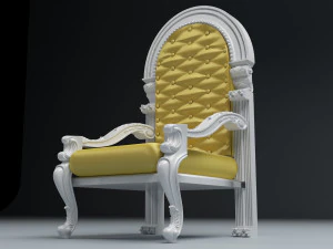 King Throne 4 - 4K 3D Model